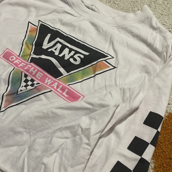Vans long sleeve crop top size medium - Picture 2 of 2